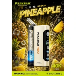 PEAKBAR H2O Disposable 40000 puff - PINEAPPLE - ( RECHARGEABLE )