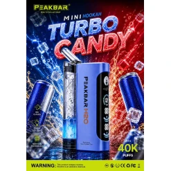 PEAKBAR H2O Disposable 40000 puff - TURBO CANDY - ( RECHARGEABLE )
