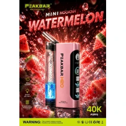 PEAKBAR H2O Disposable 40000 puff - WATERMELON - ( RECHARGEABLE )