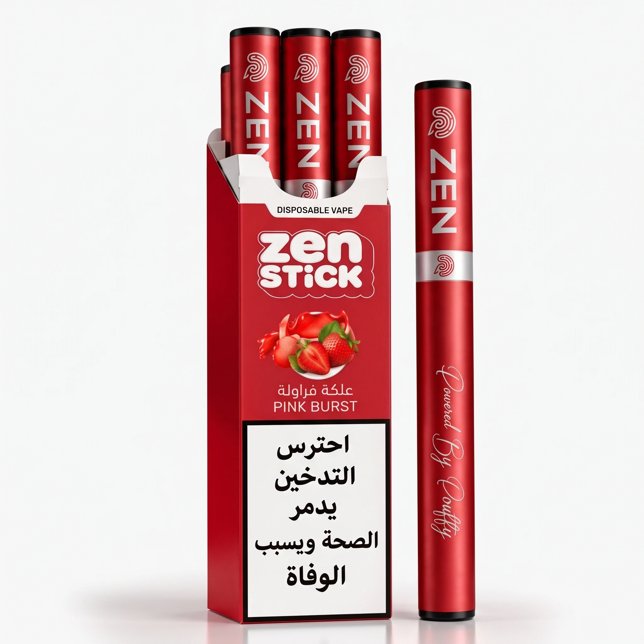 ZEN STICK Disposable 3PCS - PINK BURST - ( SINGEL USE ) 1 ZEN STICK Disposable 3PCS - PINK BURST - ( SINGEL USE )