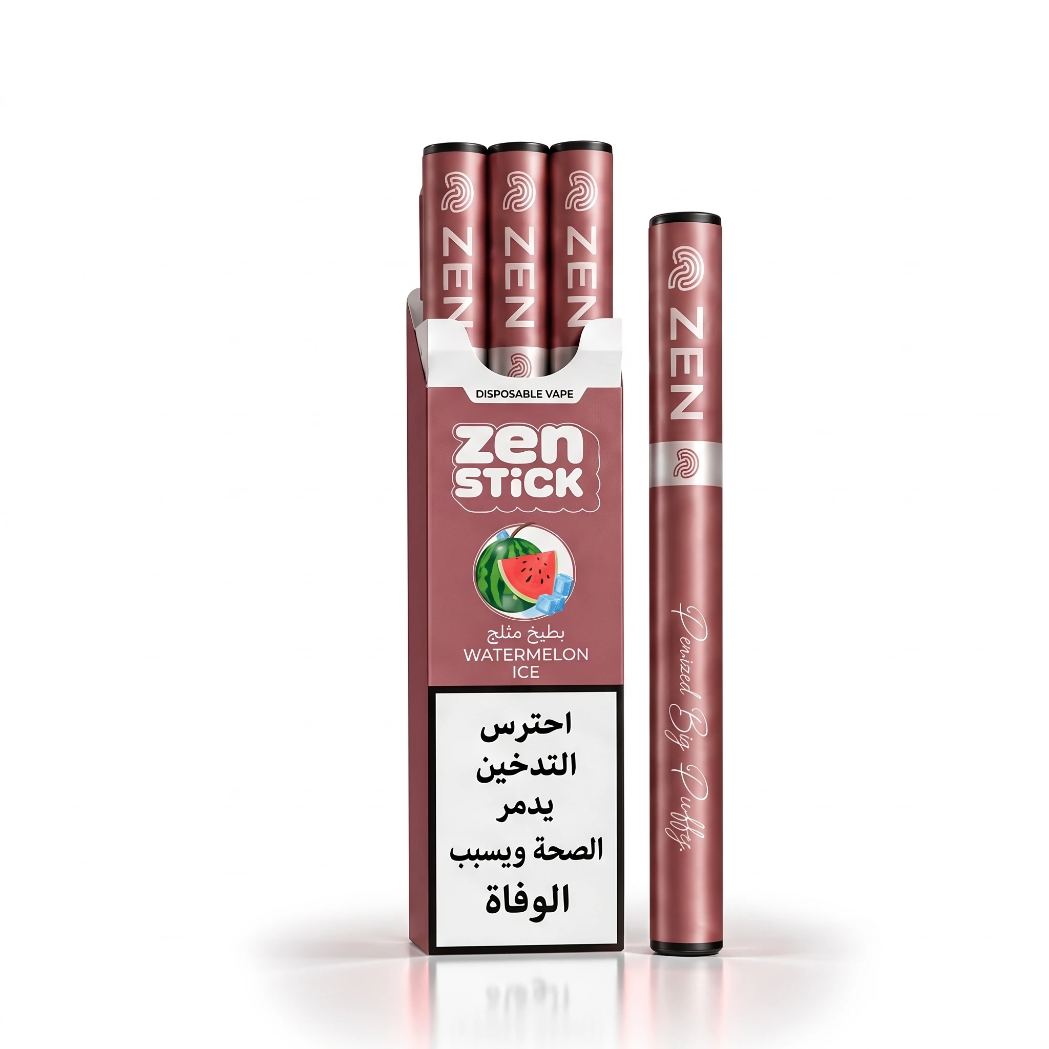ZEN STICK Disposable 3PCS - WATERMELON ICE - ( SINGEL USE ) 1 ZEN STICK Disposable 3PCS - WATERMELON ICE - ( SINGEL USE )
