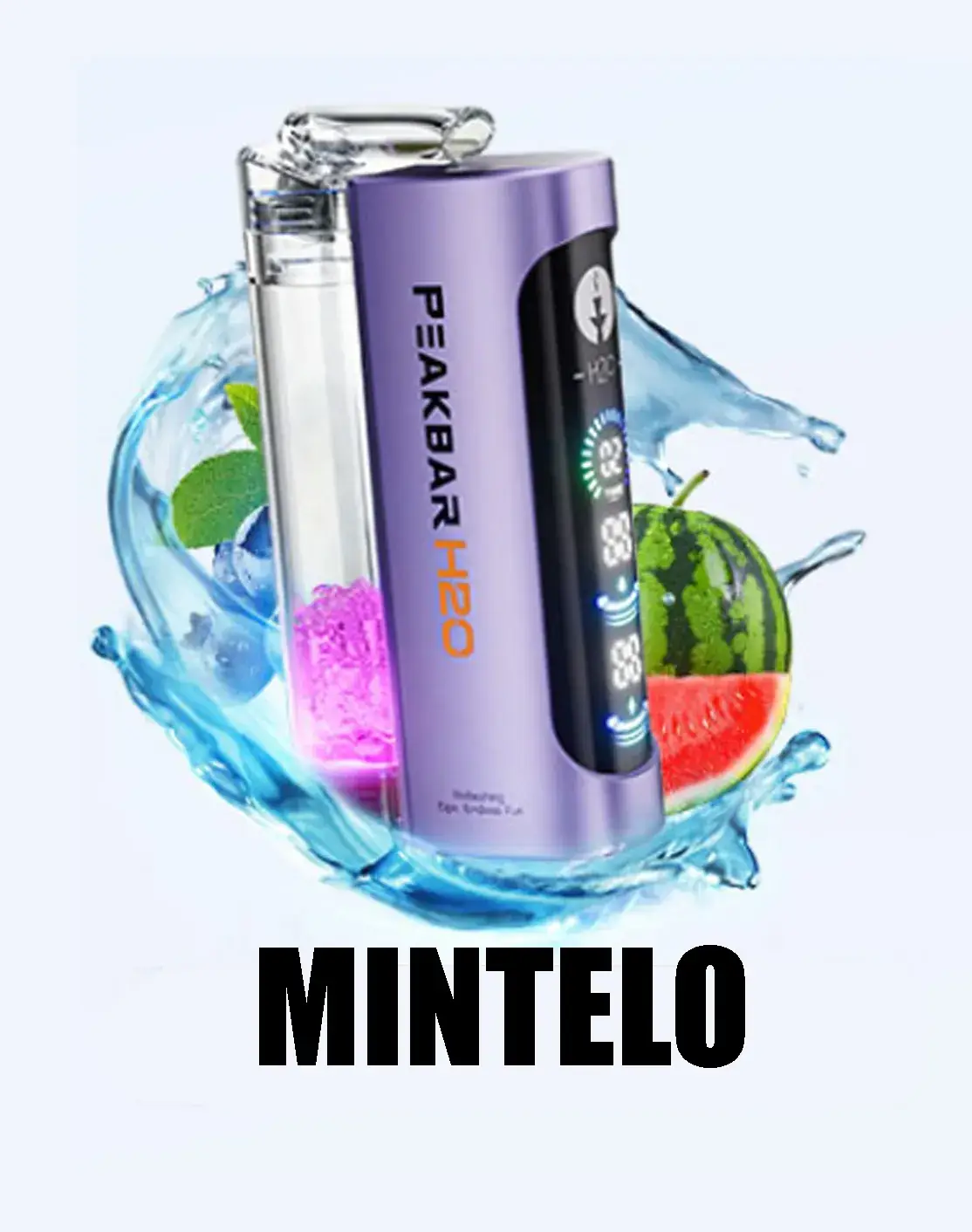 PEAKBAR H2O Disposable 40000 puff - MINTELO - ( RECHARGEABLE ) 1 PEAKBAR H2O Disposable 40000 puff - MINTELO - ( RECHARGEABLE )