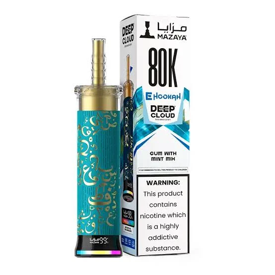 Mazaya Shisha Gum With Mint Mix 80000 Puffs Disposable