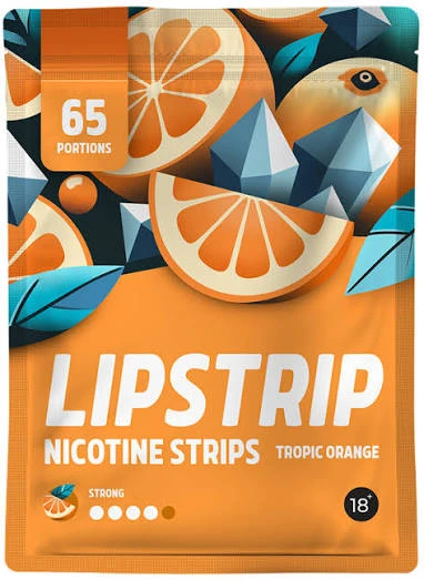 Lipstrip Nicotine Pouches Tropic Orange